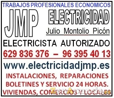 ELECTRICISTA URGENCIAS 24 HORAS, BOLETINES ELECTRICIDAD.